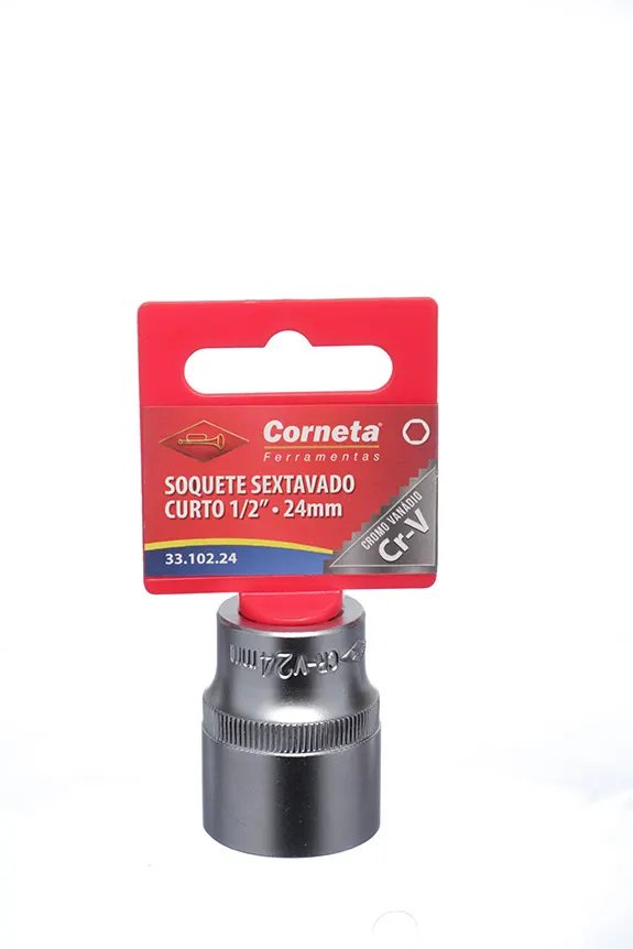 Soquete Sextavado Curto 1/2 24mm — imagem 3