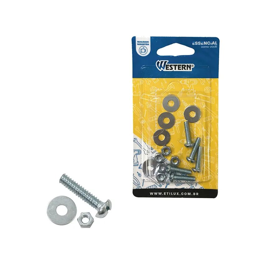 Cartela Parafuso MAQ3/16x3/4 15 Peças — imagem 2
