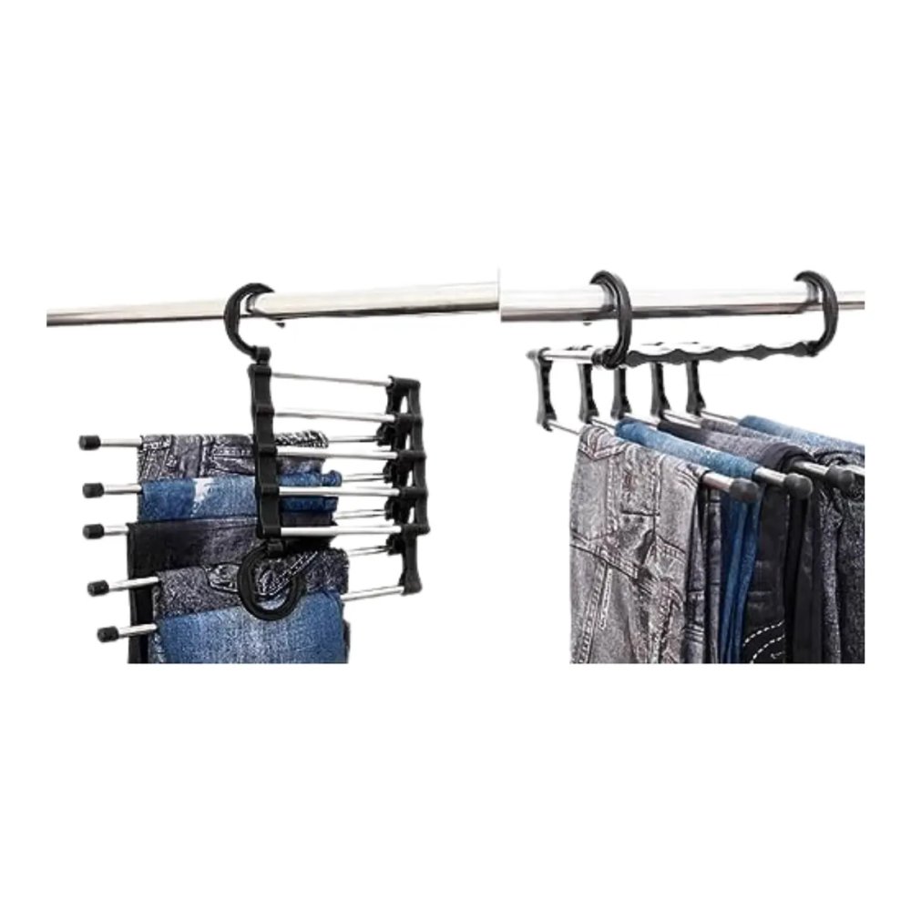 Cabide Organizador Multifuncional 5 Hastes Metal e Plástico 20x31cm — imagem 2
