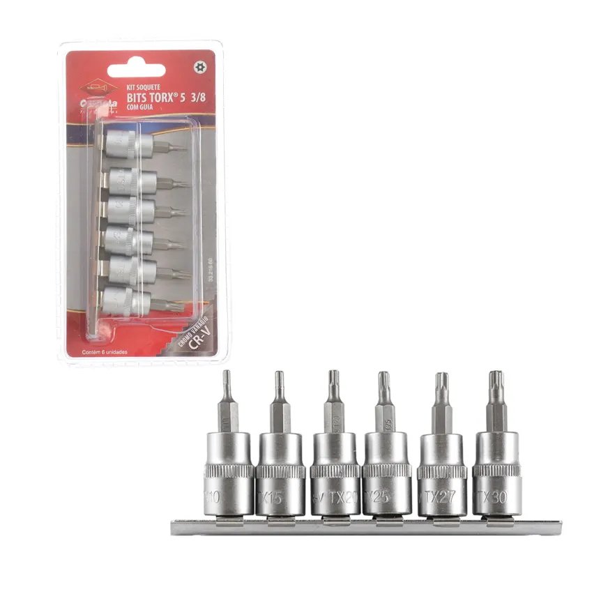 Soquete Bit Torx com Guia Jogo 6 Peças — imagem 3
