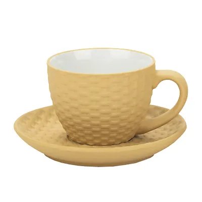 Xícara de Chá com Pires Rattan 230ml 2 Peças — imagem 3