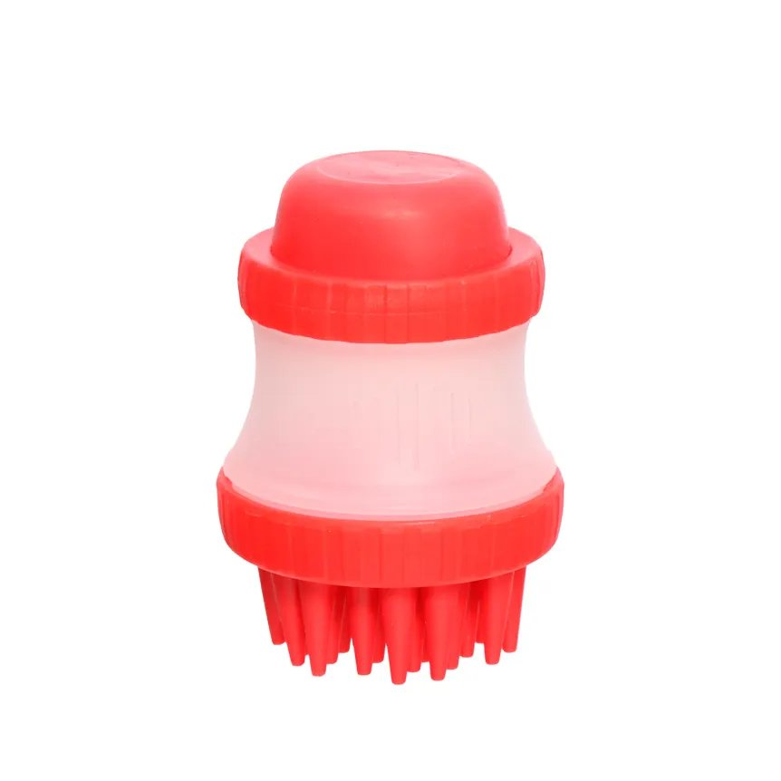 Escova Massageadora Banho Vermelha 11cm — imagem 2
