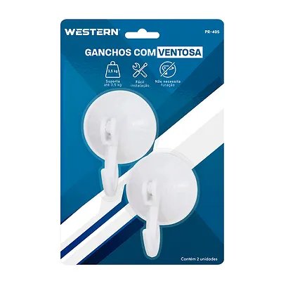 Ganchos Ventosa 7cm 2 Peças — imagem 3