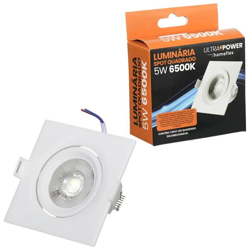 Luminária Spot Quadrada 5W 6500K — imagem 2