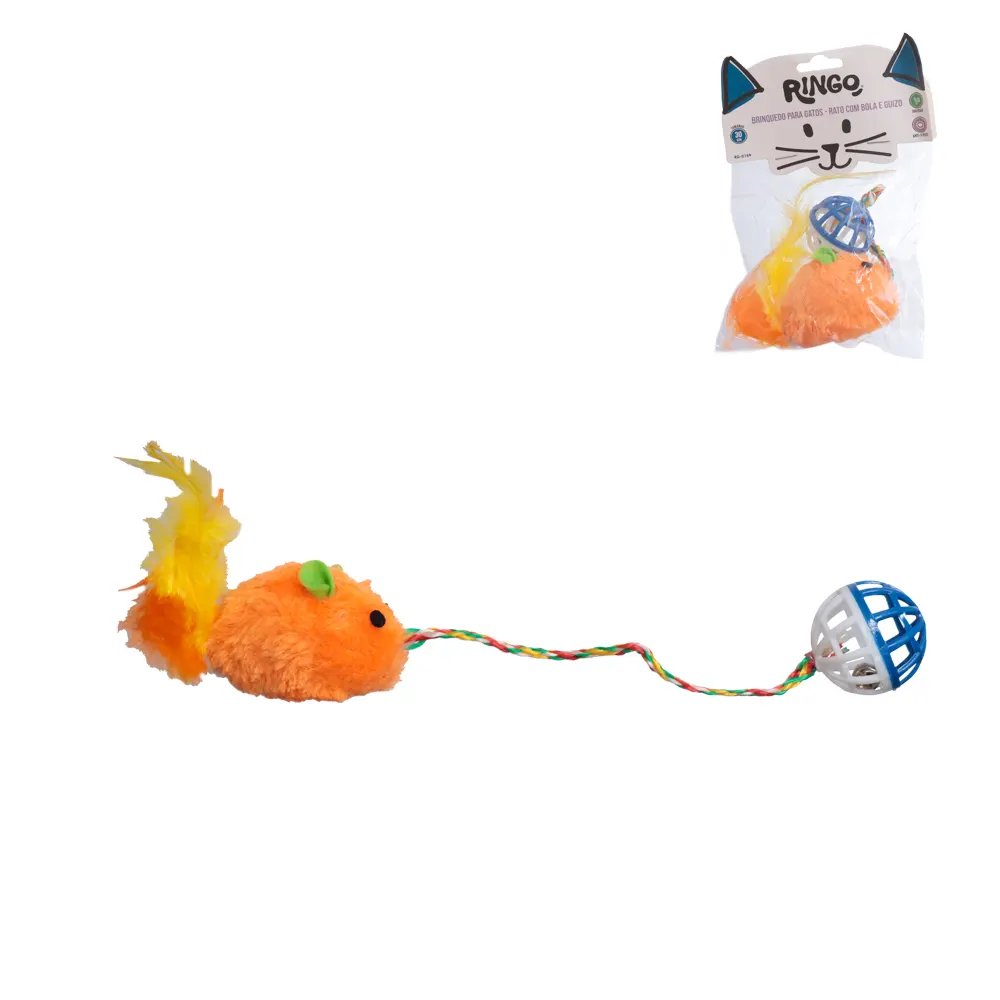Brinquedo para Gato Rato Bola Guizo 30cm — imagem 3