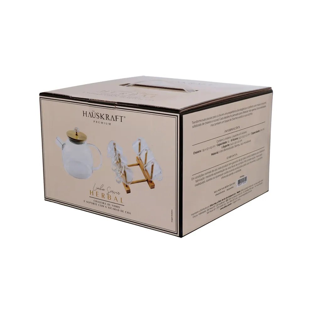 Chaleira Borossilicato Herbal 1L 6 Xícara — imagem 4