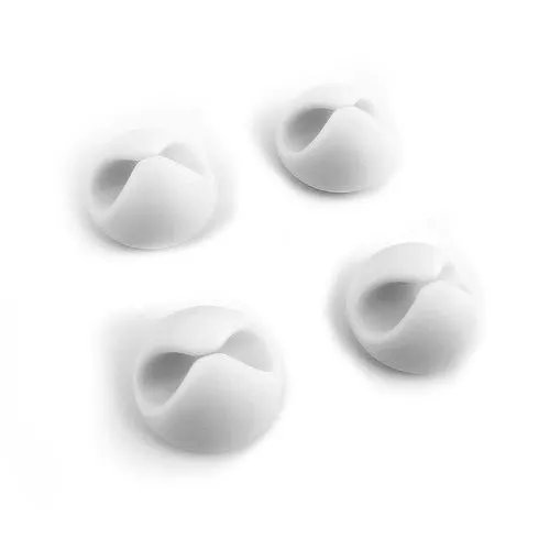 Organizador Cabos Adesivo Plástico 2,9 cm x 2,9 cm x 1,5 cm — imagem 3