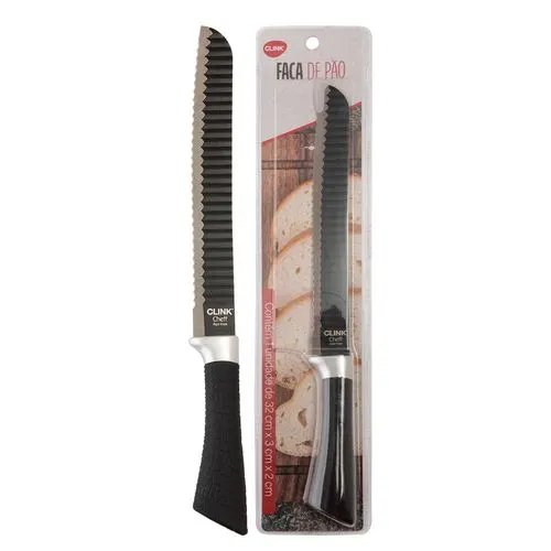 Faca Pão 7' Aço INOX e Plástico PP 32 cm x 3 cm x 2 cm — imagem 2