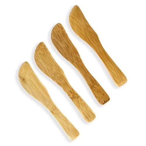 KIT 4 Espatulas Bambu 10 cm x 2 cm x 0,5 cm — imagem 2