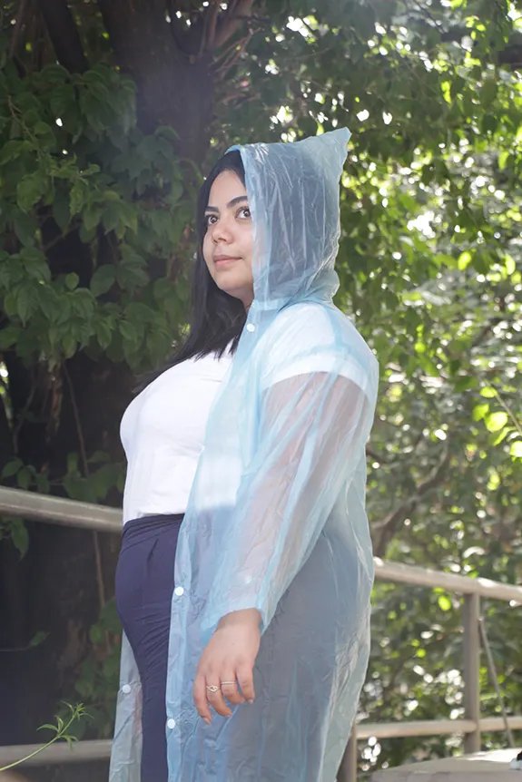 Capa de Chuva PVC Infantil Azul — imagem 4