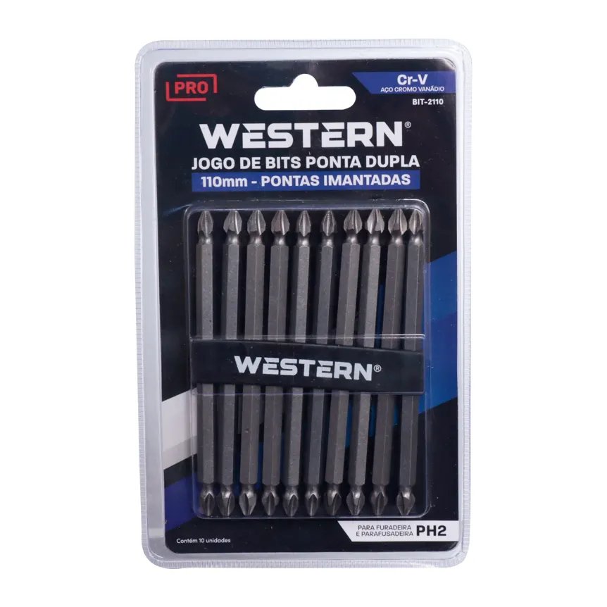 Bits Ponta DUPLA110mm PH2 10 Peças — imagem 2