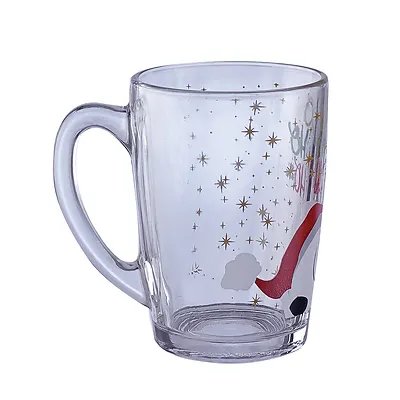 Caneca Vidro Boneco Neve 350ml — imagem 5
