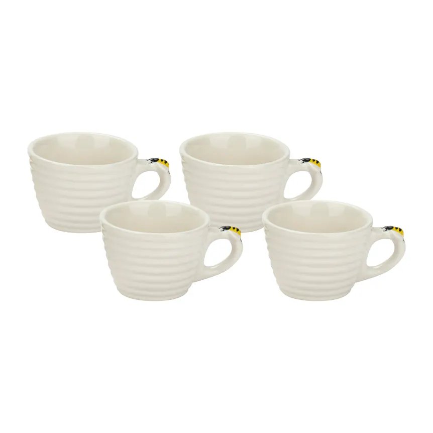 Xícara de Café Porcelana Bee 90ml 4 Peças — imagem 2