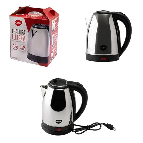 Chaleira Elétrica 1,8L 127 V Plástico PP e Aço INOX 21,5 cm x 16,3 cm x 24 cm — imagem 2