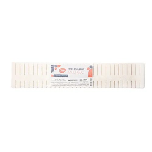 KIT 4 Divisórias Multiuso Gaveta Plástico PP 37 cm x 7 cm x 0,1 cm — imagem 2