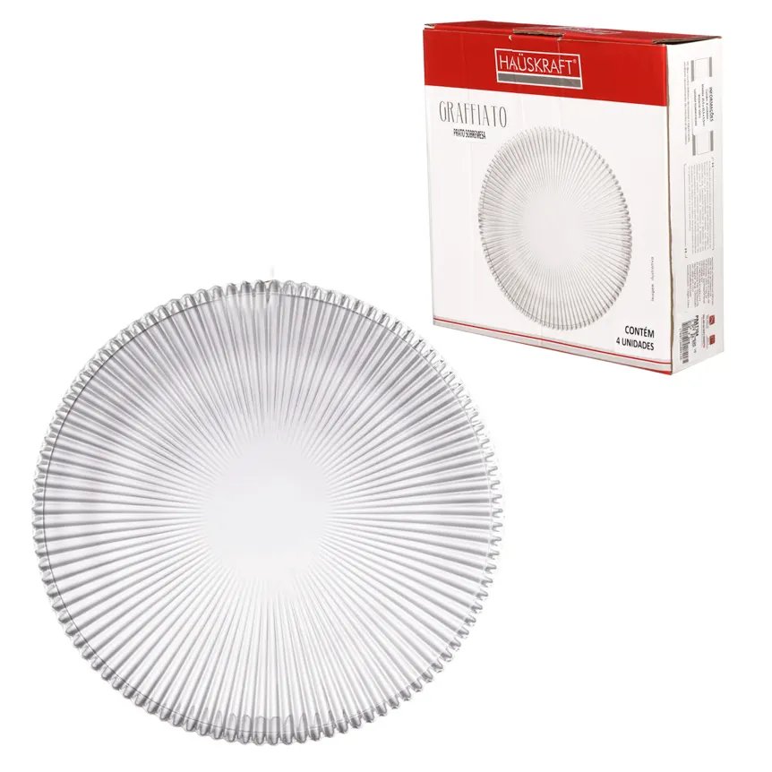 Prato de Sobremesa Vidro GFT 20,5cm — imagem 3