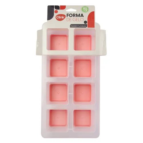 Forma de Gelo Plástico PP e Tpr 26,5 cm x 12,8 cm x 5 cm — imagem 2