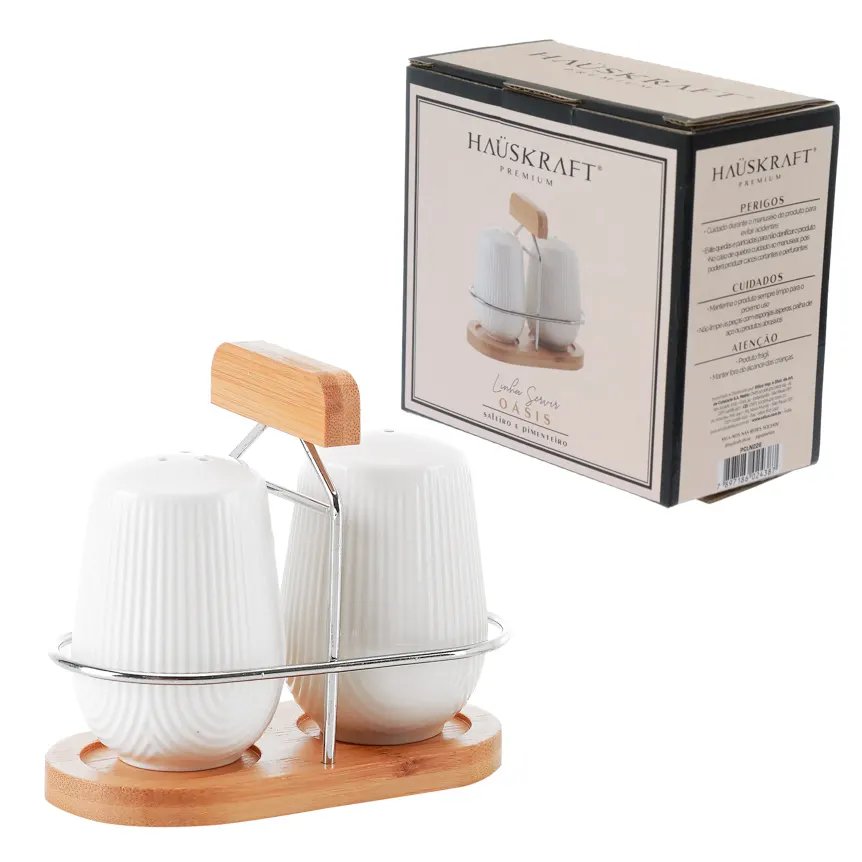 Saleiro/Pimenteiro com Suporte Oásis 90ml 3 Peças — imagem 2