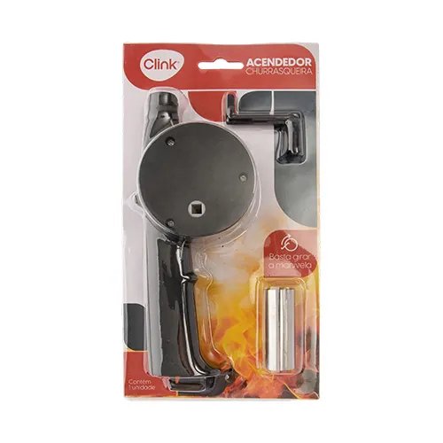 Acendedor Churrasqueira Aço INOX e Plástico 24,5 cm x 10 cm x 2,5 cm (1 un) — imagem 3
