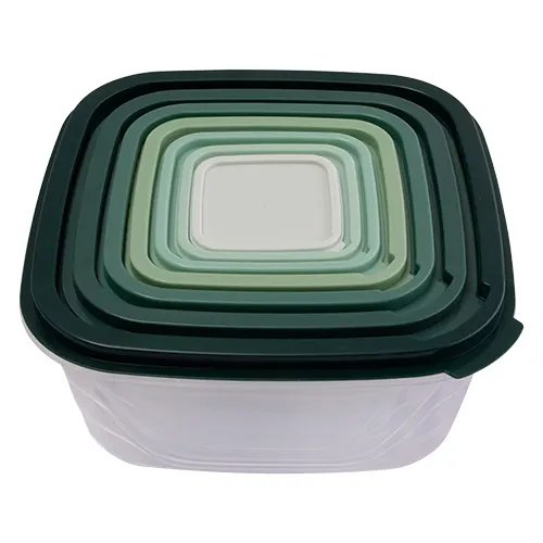 KIT 7 Potes Plástico PP 23 cm x 23 cm x 10 cm — imagem 2