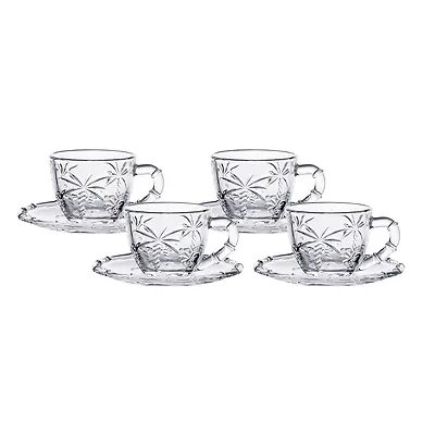 Xícara de Café Tran Transparente 100ml 4 Peças — imagem 4