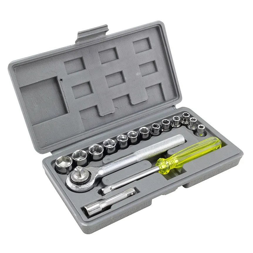 Soquete Catraca 1/4" 16 Peças — imagem 3