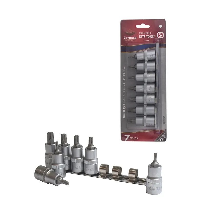 Soquete Bits Torx 1/2 Jogo 7 Peças — imagem 2