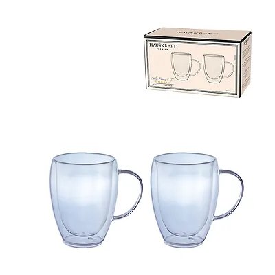 Caneca Parede Dupla Borossilicato Doppi 350ml 2 Peças — imagem 2