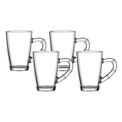 Caneca Vidro Bambu 210ml 4 Peças — imagem 4