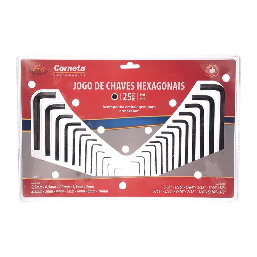 Jogo 25 Chaves Hexagonais — imagem 3