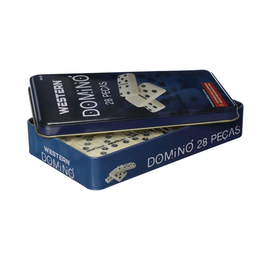 Jogo Domino 9mm Estojo Lata 28 Peças — imagem 3