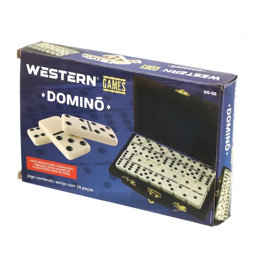 Jogo Domino 9mm Maleta 28 Peças — imagem 3