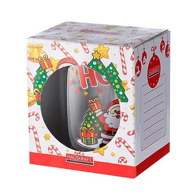 Caneca Vidro Noel Árvore 350ml — imagem 4