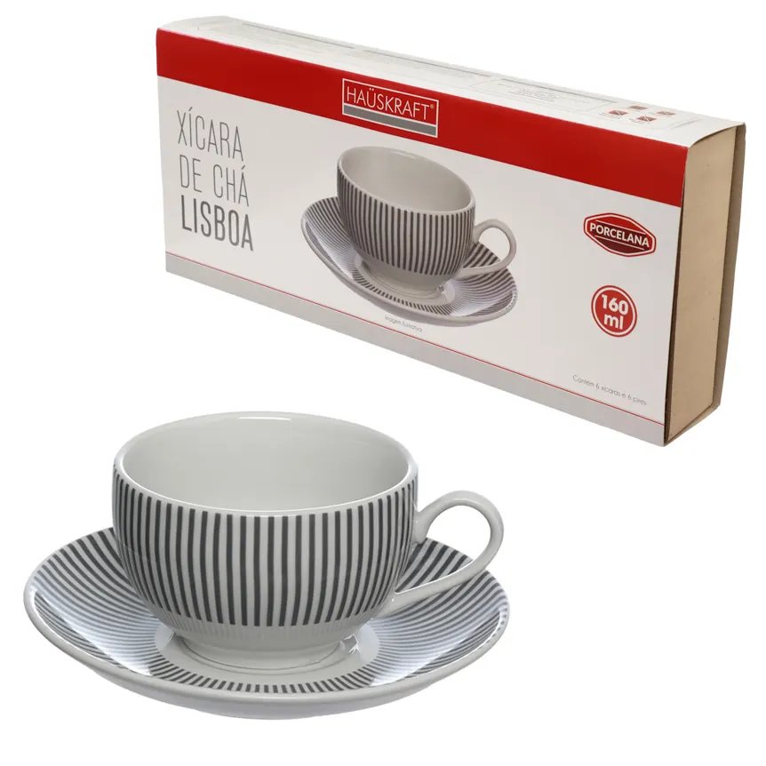 Xícara de Chá Lisboa 160ml 6 Peças — imagem 2