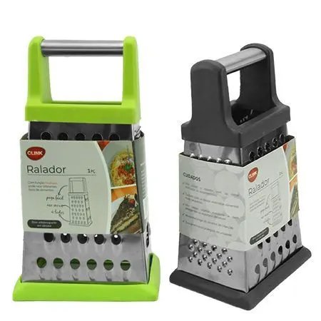 Ralador Multiuso 4 Lados INOX Plástico Silicone 9 cm x 7 cm x 16,5 cm — imagem 2
