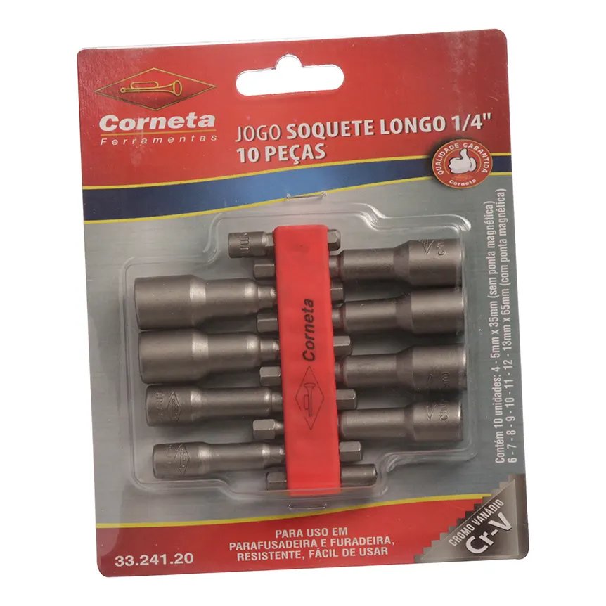 Soquete para Furadeira 4-13mm 10 Peças — imagem 3