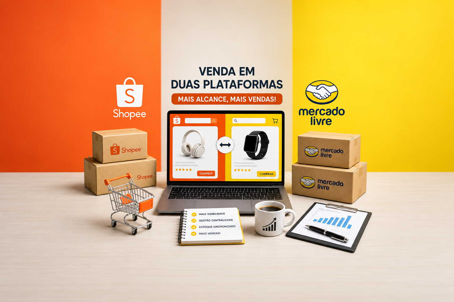 mercado livre e shopee