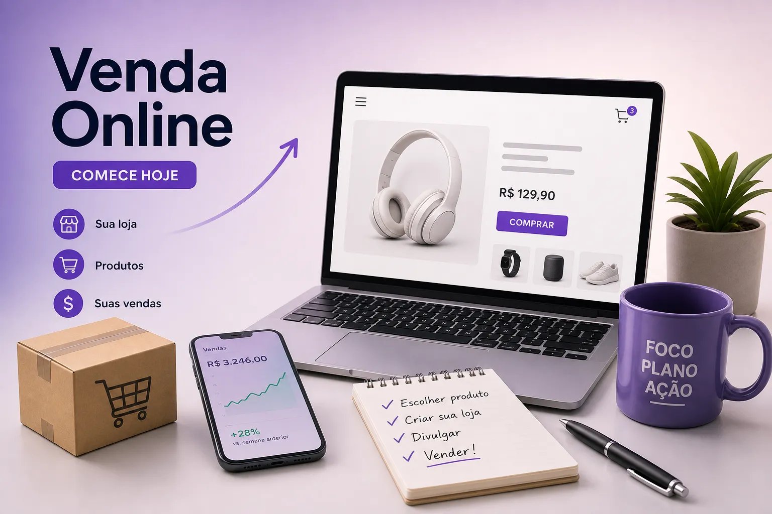 como começar a vender online