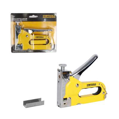 Grampeador para Tapeceiro Profissional para Grampos de 4 A 14mm com 100 Grampos 8mm