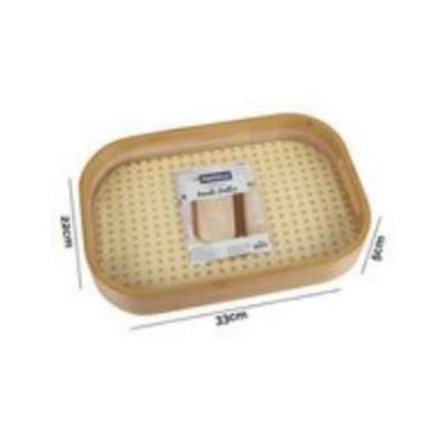 Bandeja Oval Bambu Palha 33X22X5cm
