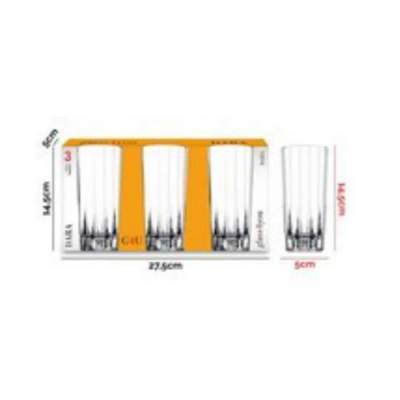 Conjunto de 3 Copos Altos 305ml Dara G4U