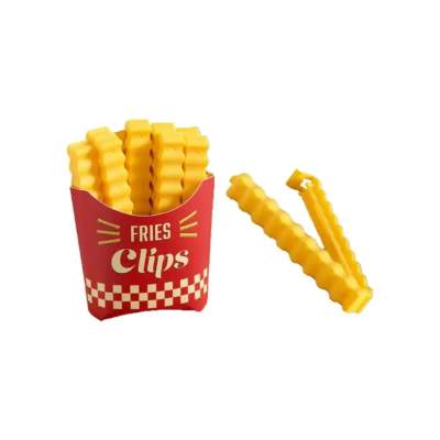 Lacre para Alimentos Batata Frita com 12 pças e Imã