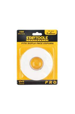 Fita Dupla Face Espuma 3 Metros X 18mm
