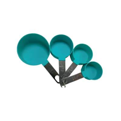 Colher Medidora 4 Pçs 5 - 9 cm - Plástico E Inox