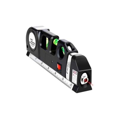 Nível A Laser 3 Em 1 com Régua e Fita Métrica