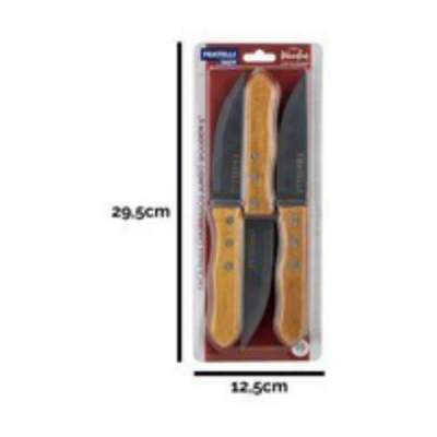 Faca para Churrasco Jumbo Wooden 3 Peças