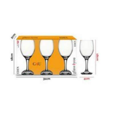 Conjunto 3 Tacas 340ml Eden G4U