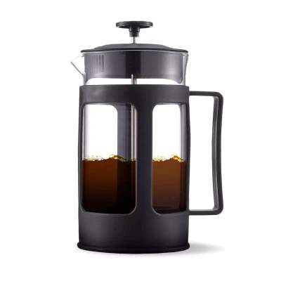 Cafeteira Francesa Preta 600ml 18X9,5cm