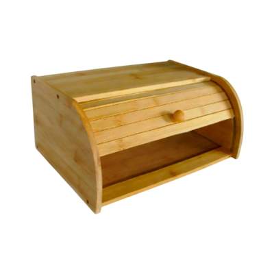 Porta Pão Em Bambu/Mdf