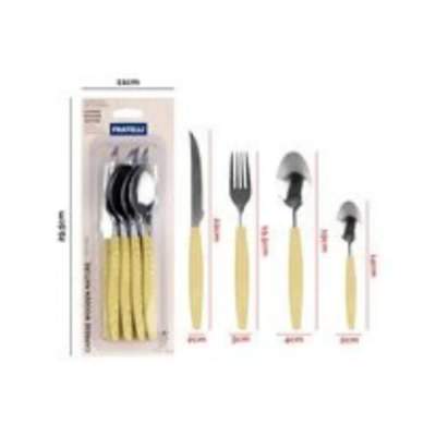 Conjunto Talheres Caprese Wooden Nature 12 Peças